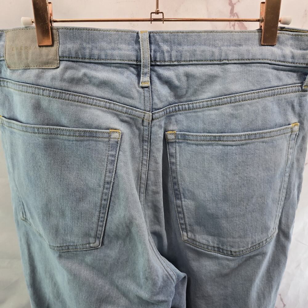 Everlane Jeans Womens 30 Original Cheeky Straight High Rise Light Crop Organic - Picture 6 of 13